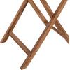 ΤΡΑΠΕΖΙ ΤΕΤΡΑΓΩΝΟ KENDALL ΠΤΥΣΣΟΜΕΝΟ HM9544 TEAK ΣΕ ΦΥΣΙΚΟ ΧΡΩΜΑ 80x80x75Yεκ.