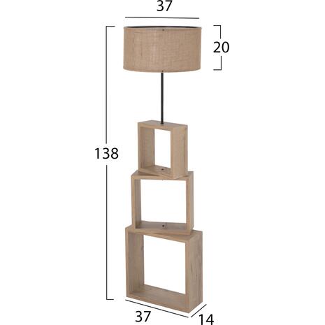 ΦΩΤΙΣΤΙΚΟ ΔΑΠΕΔΟΥ MDF ΣΟΝΑΜΑ-ΜΠΕΖ ΚΑΠΕΛΟ HM7608.03 Φ38x140Υεκ.