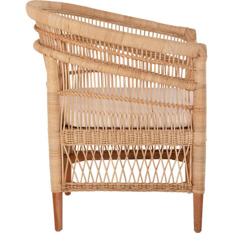 ΠΟΛΥΘΡΟΝΑ MALAWI HM9635.04 ΞΥΛΟ ΜΑΟΝΙ ΕΠΕΝΔΥΣΗ RATTAN ΛΕΥΚΟ ΜΑΞΙΛΑΡΙ ΚΑΘΙΣΜΑΤΟΣ 80x70x86Υεκ.