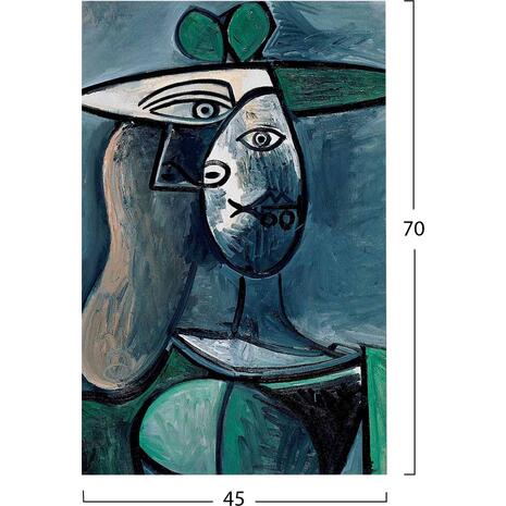 ΠΙΝΑΚΑΣ ΤΥΠΟΥ WOMAN WITH GREEN HAT HM7193.01 45X70X3 εκ.