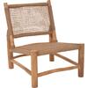 ΚΑΡΕΚΛΑ LONDER HM5986 ΞΥΛΟ TEAK ΣΕ ΦΥΣΙΚΟ ΚΑΙ ΣΥΝΘΕΤΙΚΟ RATTAN 63x77x77Υεκ.