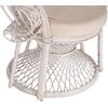 ΠΟΛΥΘΡΟΝΑ ROYAL PEACOCK HM9342.02 RATTAN ΣΕ ΛΕΥΚΟ-ΜΑΞΙΛΑΡΙ ΛΕΥΚΟ 114x72x150Yεκ. (Λευκό)