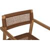 ΠΟΛΥΘΡΟΝΑ CHARLOTTE HM9637.01 ΞΥΛΟ TEAK ΦΥΣΙΚΟ & ΚΑΦΕ ΣΧΟΙΝΙ 59x54x83Y εκ.