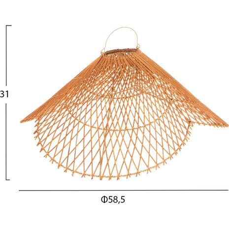 ΦΩΤΙΣΤΙΚΟ ΟΡΟΦΗΣ ΚΡΕΜΑΣΤΟ HM7878.01 RATTAN ΣΕ ΜΠΕΖ ΤΗΣ ΑΜΜΟΥ ΧΡΩΜΑ Φ58,5x31Yεκ