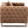 ΠΟΛΥΘΡΟΝΑ τ.CHESTERFIELD MOBAR HM3261.03 ΜΠΕΖ ΒΕΛΟΥΔΟ-ΜΕΤΑΛΛΙΚΑ ΠΟΔΙΑ 99x86,5x77Υεκ. (Μπεζ)