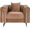 ΠΟΛΥΘΡΟΝΑ τ.CHESTERFIELD MOBAR HM3261.03 ΜΠΕΖ ΒΕΛΟΥΔΟ-ΜΕΤΑΛΛΙΚΑ ΠΟΔΙΑ 99x86,5x77Υεκ. (Μπεζ)