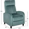 ΠΟΛΥΘΡΟΝΑ RELAX HIBER HM9782.07 ΦΥΣΤΙΚΙ ΒΕΛΟΥΔΟ 67,5x90x104Υ εκ. (φυστικί)