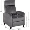 ΠΟΛΥΘΡΟΝΑ RELAX HIBER HM9782.01 ΓΚΡΙ ΒΕΛΟΥΔΟ 67,5x90x104Υ εκ. (Γκρι)