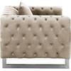 ΠΟΛΥΘΡΟΝΑ τ.CHESTERFIELD MOBAR HM3261.02 ΚΡΕΜ ΒΕΛΟΥΔΟ-ΜΕΤΑΛΛΙΚΑ ΠΟΔΙΑ 99x86,5x77Υεκ. (Μπεζ)