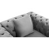 ΠΟΛΥΘΡΟΝΑ τ.CHESTERFIELD MOBAR HM3261.01 ΓΚΡΙ ΒΕΛΟΥΔΟ-ΜΕΤΑΛΛΙΚΑ ΠΟΔΙΑ 99x86,5x77Υεκ. (Γκρι)