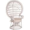 ΠΟΛΥΘΡΟΝΑ ROYAL PEACOCK HM9342.02 RATTAN ΣΕ ΛΕΥΚΟ-ΜΑΞΙΛΑΡΙ ΛΕΥΚΟ 114x72x150Yεκ. (Λευκό)