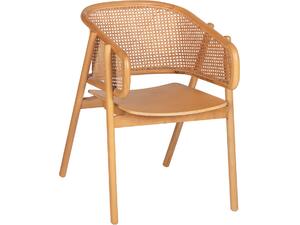 ΠΟΛΥΘΡΟΝΑ KENLEE HM9872 ΦΡΑΞΙΝΟΣ ΚΑΙ ΦΥΣΙΚΟ RATTAN RATTAN ΣΕ ΦΥΣΙΚΟ 57,5x55x81Yεκ.