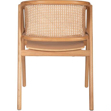 ΠΟΛΥΘΡΟΝΑ KENLEE HM9872 ΦΡΑΞΙΝΟΣ ΚΑΙ ΦΥΣΙΚΟ RATTAN RATTAN ΣΕ ΦΥΣΙΚΟ 57,5x55x81Yεκ.