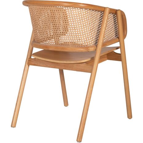 ΠΟΛΥΘΡΟΝΑ KENLEE HM9872 ΦΡΑΞΙΝΟΣ ΚΑΙ ΦΥΣΙΚΟ RATTAN RATTAN ΣΕ ΦΥΣΙΚΟ 57,5x55x81Yεκ.