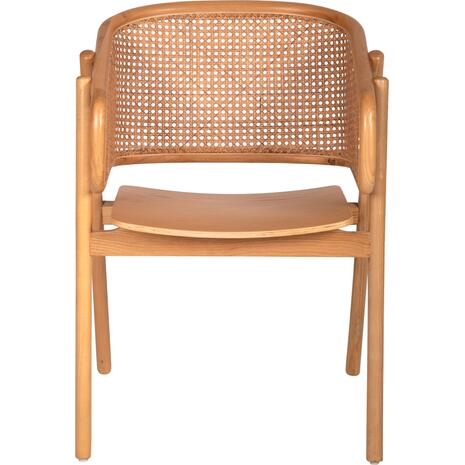 ΠΟΛΥΘΡΟΝΑ KENLEE HM9872 ΦΡΑΞΙΝΟΣ ΚΑΙ ΦΥΣΙΚΟ RATTAN RATTAN ΣΕ ΦΥΣΙΚΟ 57,5x55x81Yεκ.