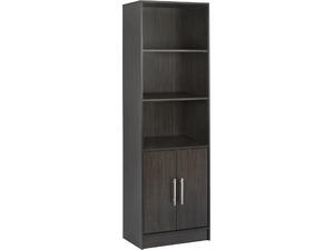 ΒΙΒΛΙΟΘΗΚΗ ΜΕΛΑΜΙΝΗΣ ENSLEY HM2027.01 ZEBRANO 60X30X180 εκ.