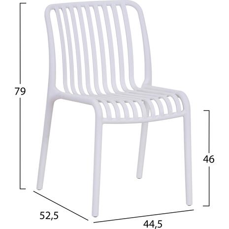 ΚΑΡΕΚΛΑ ΕΞΩΤ.ΧΩΡΟΥ CONVEE HM6104.01 ΛΕΥΚΟ ΠΟΛΥΠΡΟΠΥΛΕΝΙΟ 48x56x79Yεκ.