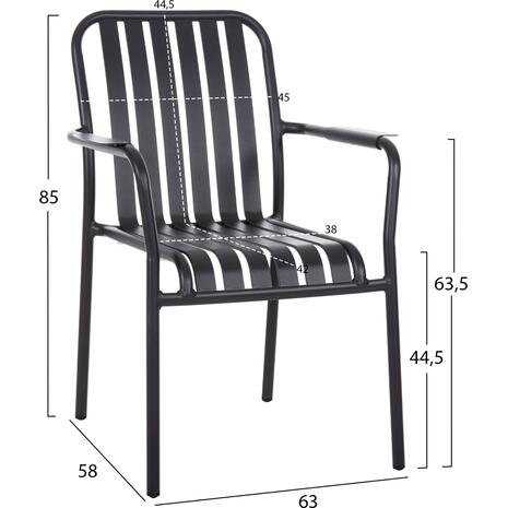 ΠΟΛΥΘΡΟΝΑ ΑΛΟΥΜΙΝΙΟΥ RACHEL HM6088.10 ΑΝΘΡΑΚΙ 63x58x85Υεκ.