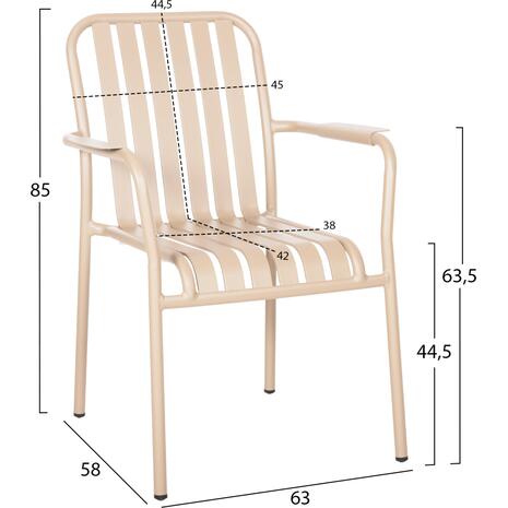 ΠΟΛΥΘΡΟΝΑ ΑΛΟΥΜΙΝΙΟΥ RACHEL HM6088.04 ΣΑΜΠΑΝΙ 63x58x85Υεκ.