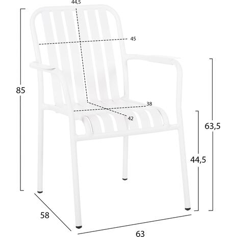 ΠΟΛΥΘΡΟΝΑ ΑΛΟΥΜΙΝΙΟΥ RACHEL HM6088.02 ΛΕΥΚΗ 63x58x85Υεκ.