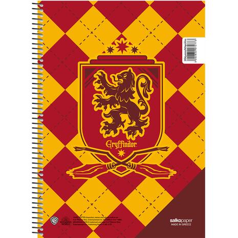 Τετράδιο Salko σπιράλ "School Pride Harry Potter" A4 3 θεμάτων 180Φ (διάφορα σχέδια)