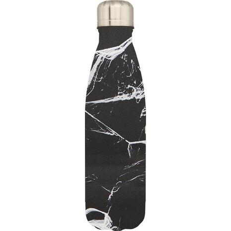 Μπουκάλι θερμός από ανoξείδωτο ατσάλι POLO Craft Black/White 500ml (949004-8263)