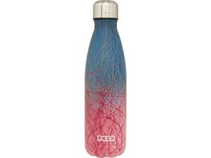 Μπουκάλι θερμός από ανοξείδωτο ατσάλι POLO Craft Pink/Cyan 500ml (949004-8255)