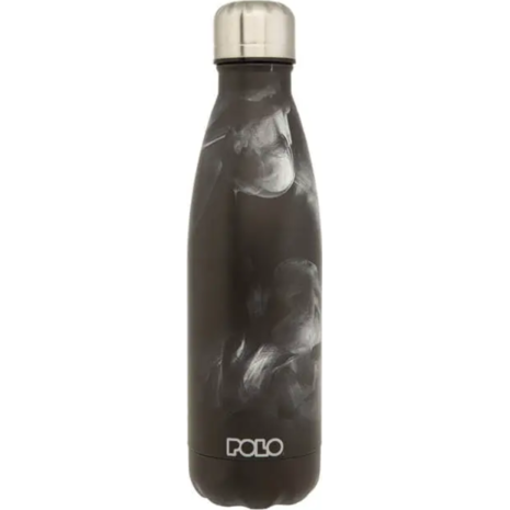 Μπουκάλι θερμός από ανοξείδωτο ατσάλι POLO Craft Black/Grey 500ml (949004-8258)