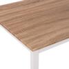 ΤΡΑΠΕΖΙ ΤΡΑΠΕΖΑΡΙΑΣ GOOSE HM9532.02 MDF SONAMA-ΛΕΥΚΟ ΜΕΤΑΛΛΟ 120X80Χ75Yεκ.