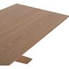 ΤΡΑΠΕΖΙ PAOLO HM9853 MDF ΜΕ ΚΑΠΛΑΜΑ ΦΡΑΞΙΝΟΥ-ΠΟΔΙΑ RUBBERWOOD-ΦΥΣΙΚΟ 180x90x75Yεκ