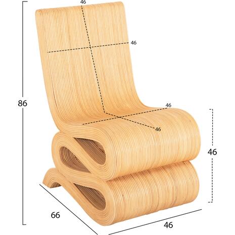 ΠΟΛΥΘΡΟΝΑ CURVY LOUNGE2 HM9885 ΦΥΣΙΚΟ RATTAN 46x66x86Υεκ.