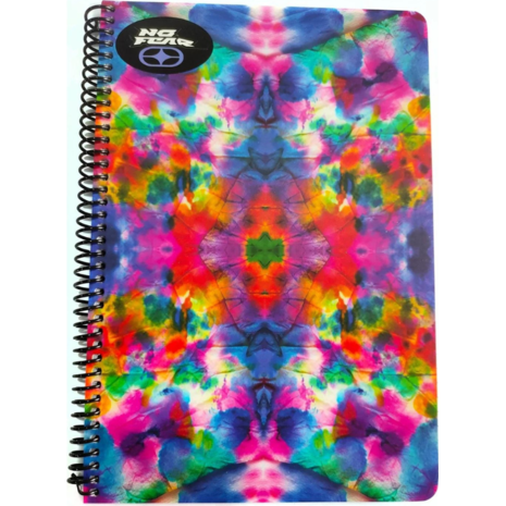 Τετράδιο σπιράλ BMU No Fear Color Tie Dye 17x25 70 φύλλα ριγέ (2 σχέδια)