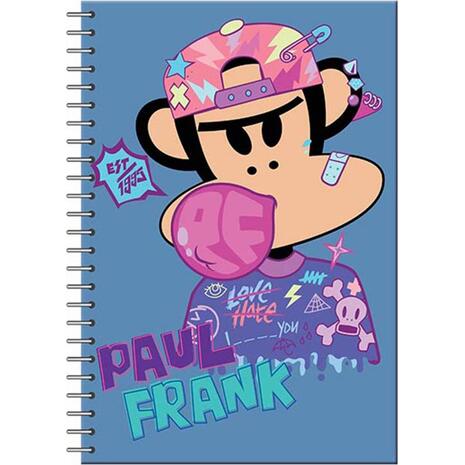 Τετράδιο σπιράλ 2 θεμάτων BMU Paul Frank A4 70 φύλλα ριγέ (2 σχέδια)