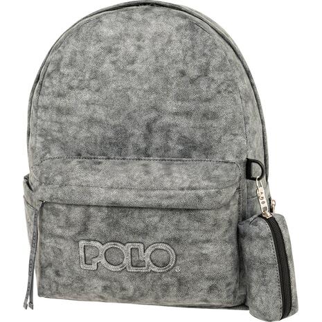 Tσάντα πλάτης Polo Gecko Grey - Γκρι Χρώμα