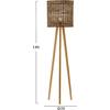 ΕΠΙΔΑΠΕΔΙΟ ΦΩΤΙΣΤΙΚΟ HM4351 RUBBERWOOD-RATTAN-PAPER ROPE ΣΕ ΦΥΣΙΚΟ Φ36x149,5Υεκ.