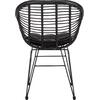 ΠΟΛΥΘΡΟΝΑ ΜΕ ΜΑΞΙΛΑΡΙ ΜΕΤΑΛΛΙΚΗ ALLEGRA HM5450.32 ΜΕ WICKER ΜΑΥΡΟ 58x59x82Υεκ.