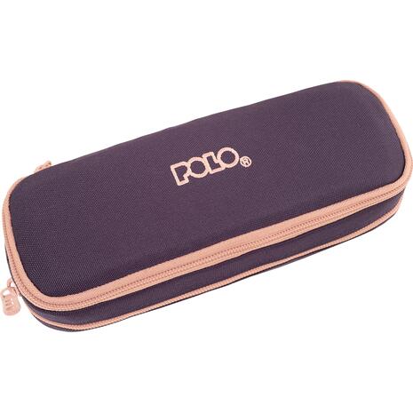 Κασετίνα οβάλ διπλή Polo Duo Box Cord Eggplant/Pink 5201927129767