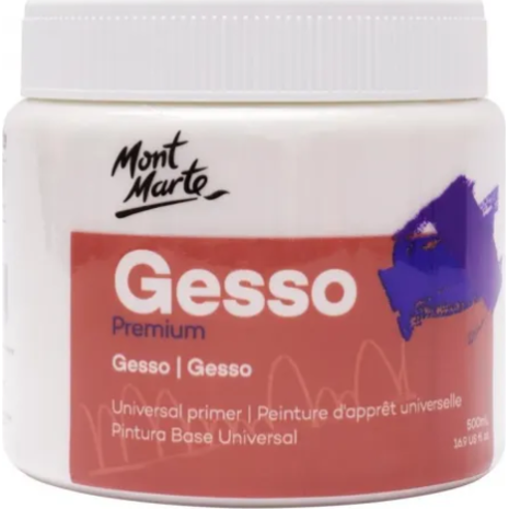 Έτοιμη Προετοιμασία Gesso Mont Marte 500ml