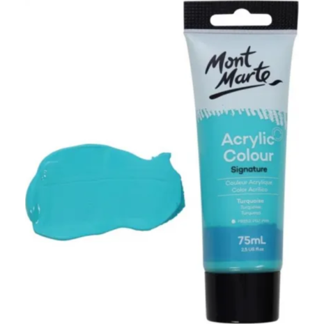 Ακρυλικό χρώμα Mont Marte 22 Turquoise 75ml (Τιρκουάζ)