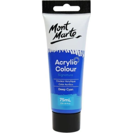 Ακρυλικό χρώμα Mont Marte 18 Deep Cyan Blue 75ml (Deep Cyan Blue)