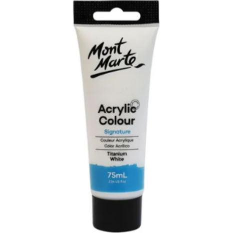 Ακρυλικό χρώμα Mont Marte 01 Titanium White 75ml (Titanium White)