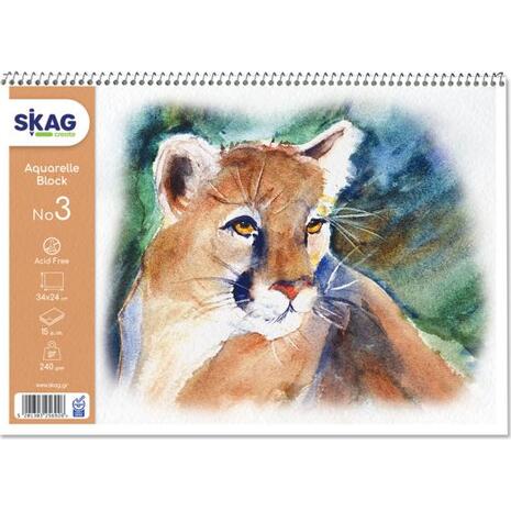 Μπλoκ ακουαρέλας Skag "Εποχές" 25x35cm No 3 250gr 15 Φύλλων (256926)