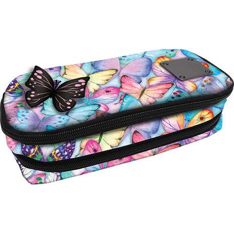 Κασετίνα διπλή οβάλ Graffiti Butterfly Xscape 5202860493410