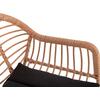 ΣΚΑΜΠΟ ΜΠΑΡ ΨΗΛΟ ALLEGRA HM5640.11 ΜΠΕΖ P.E. RATTAN-ΜΑΥΡΟ ΜΕΤΑΛΛΟ 54x55x108Υεκ.