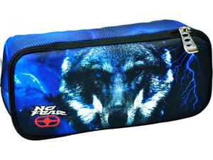 Κασετίνα BMU οβάλ μονή No Fear night wolf 348-29141