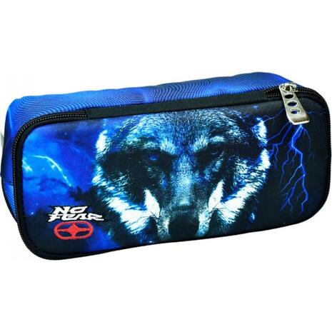 Κασετίνα BMU οβάλ μονή No Fear night wolf 348-29141