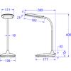 ΦΩΤΙΣΤΙΚΟ ΓΡΑΦΕΙΟΥ LED BLAIN HM4444.02 ΜΑΥΡΟ ABS