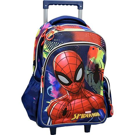 Τσάντα τρόλεϊ 3 θέσεων GIM Spiderman Silver Eyes (337-06074)