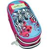 Κασετίνα Hallmark οβάλ διπλή love zebra (333-34141)