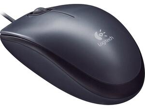 Ενσύρματο οπτικό ποντίκι Logitech M90 Optical Mouse (910-001793) 1000dpi Μαύρο